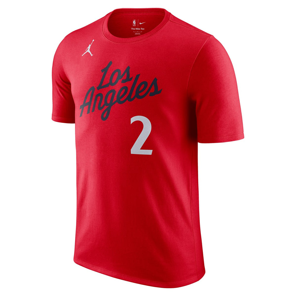 Kawhi Leonard LA Clippers Jordan Brand Statement Edition Name & Number T-Shirt Red