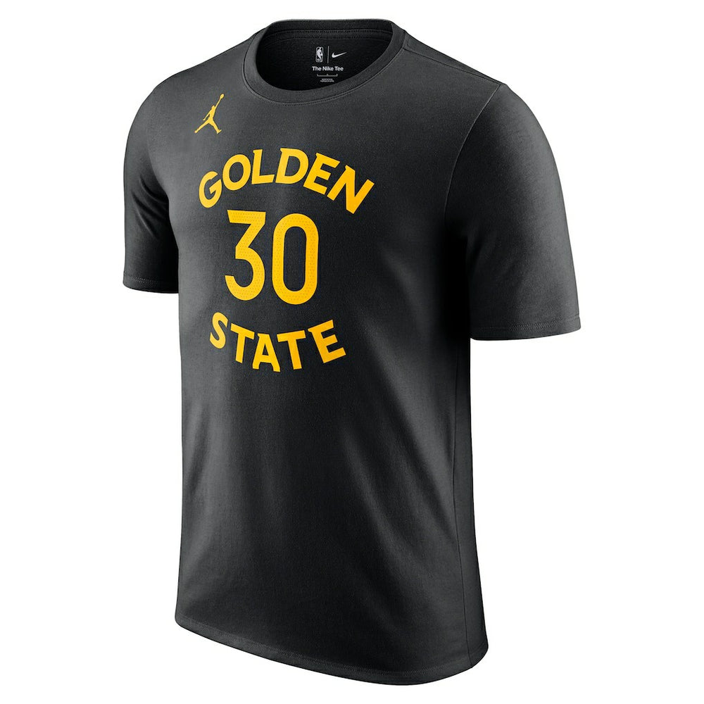 Stephen Curry Golden State Warriors Jordan Brand Statement Edition Name & Number T-Shirt Black