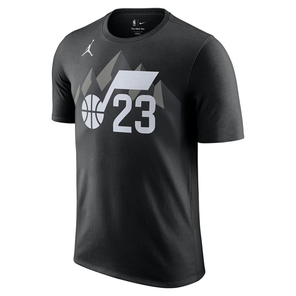 Lauri Markkanen Utah Jazz Jordan Brand Statement Edition Name & Number T-Shirt Black