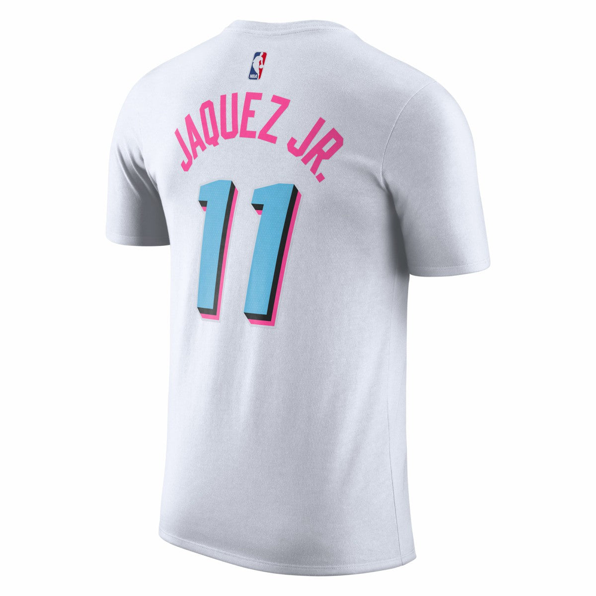 Jaime Jaquez Jr. Miami Heat 2024/25 City Edition Vice Name & Number T-Shirt White