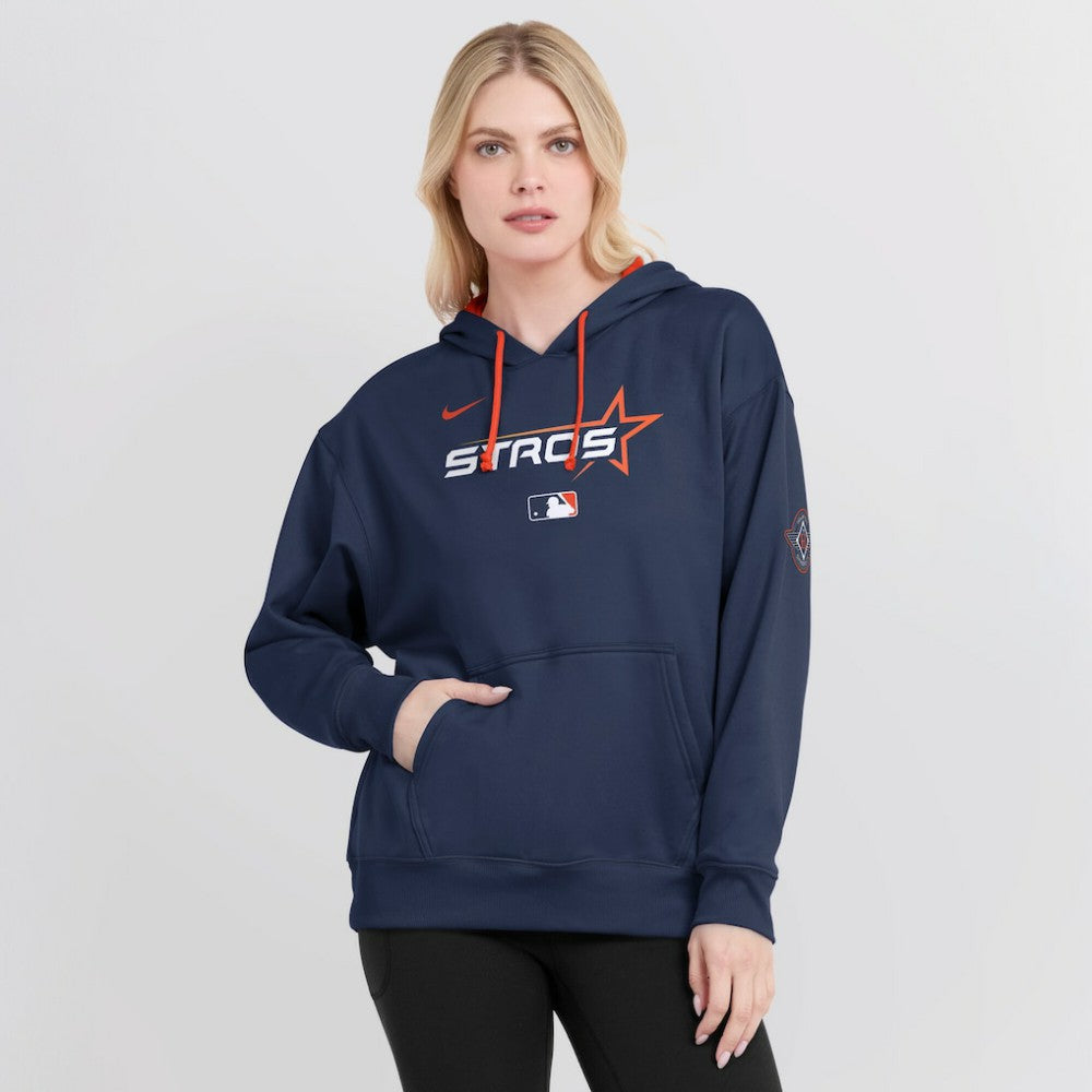 Houston Astros Nike Women's 2025 City Connect Authentic Collection Therma-FIT Hoodie - Navy Hoodies