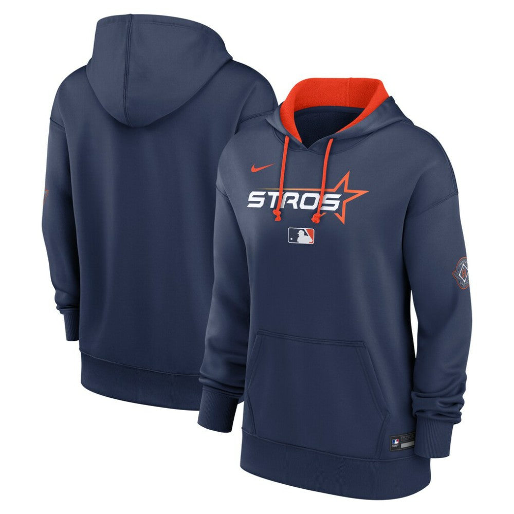 Houston Astros Nike Women's 2025 City Connect Authentic Collection Therma-FIT Hoodie - Navy Hoodies