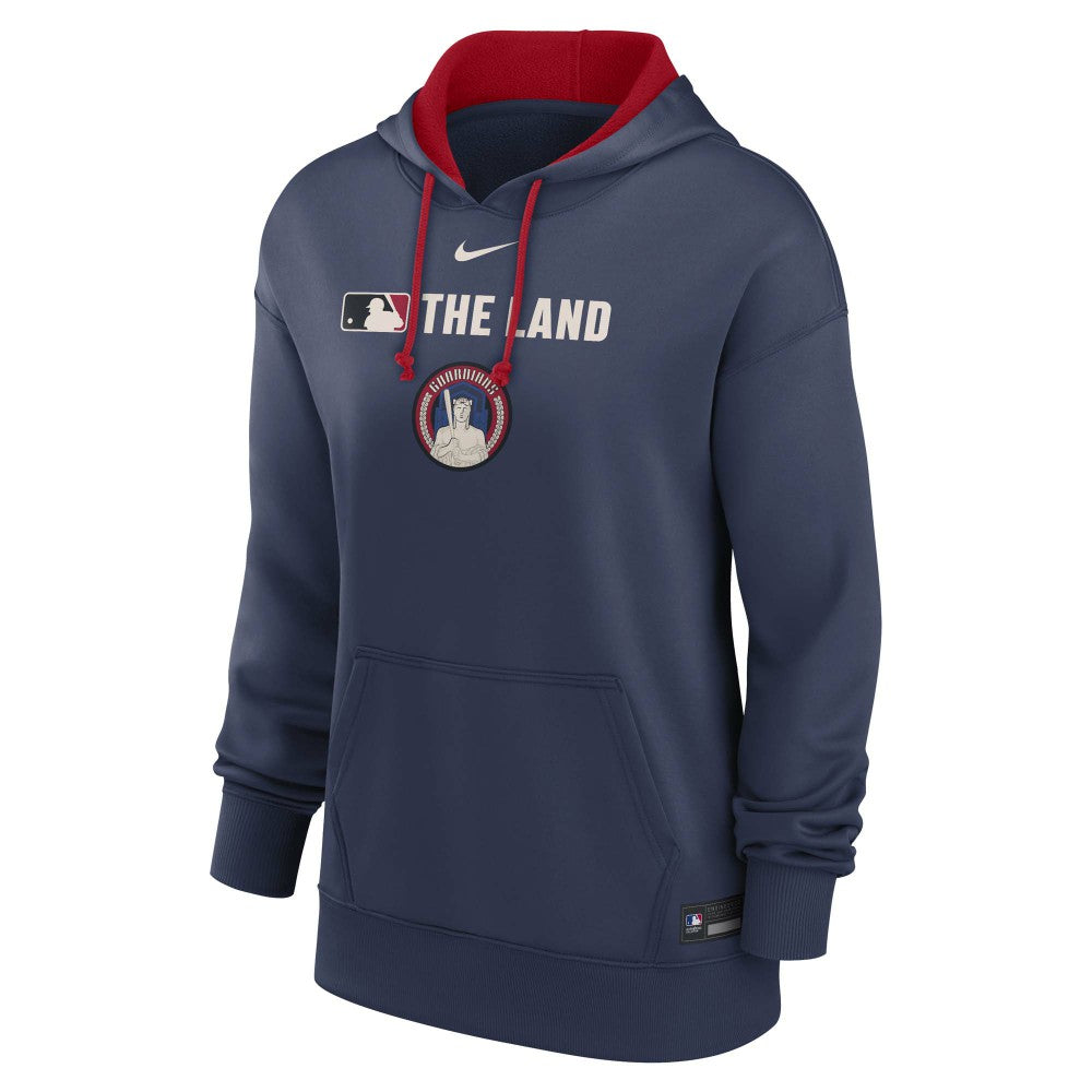 Cleveland Guardians Nike Women's City Connect Authentic Collection Therma-FIT Hoodie - Navy Hoodies