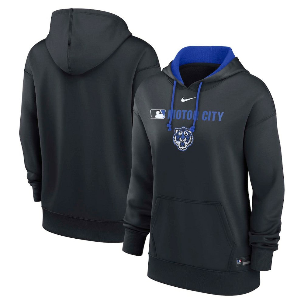 Detroit Tigers Nike Women's City Connect Authentic Collection Therma-FIT Hoodie - Navy Hoodies