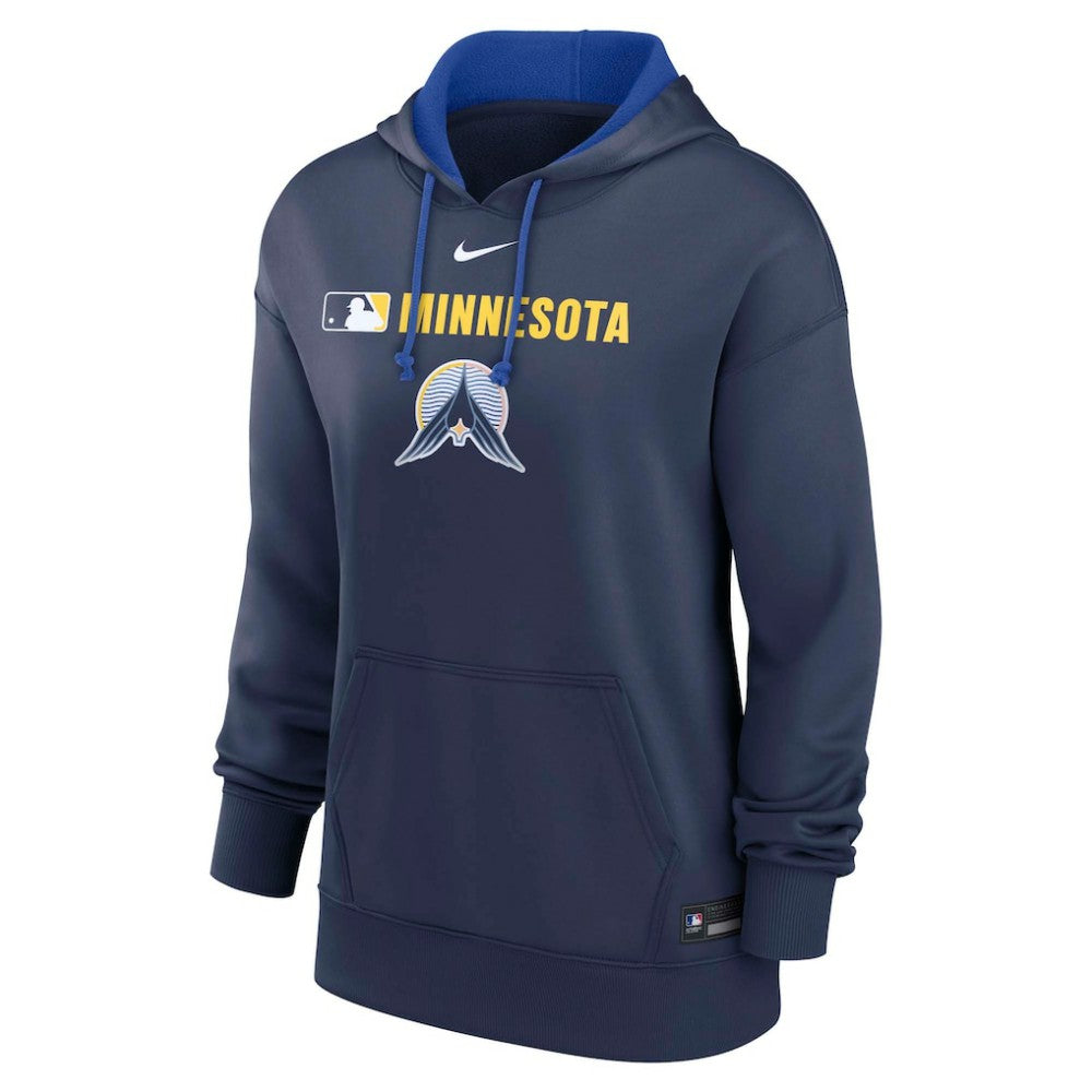Minnesota Twins Nike Women's City Connect Authentic Collection Therma-FIT Hoodie - Navy Hoodies