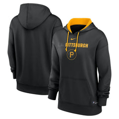 Pittsburgh Pirates Nike Women's City Connect Authentic Collection Therma-FIT Hoodie - Black Hoodies