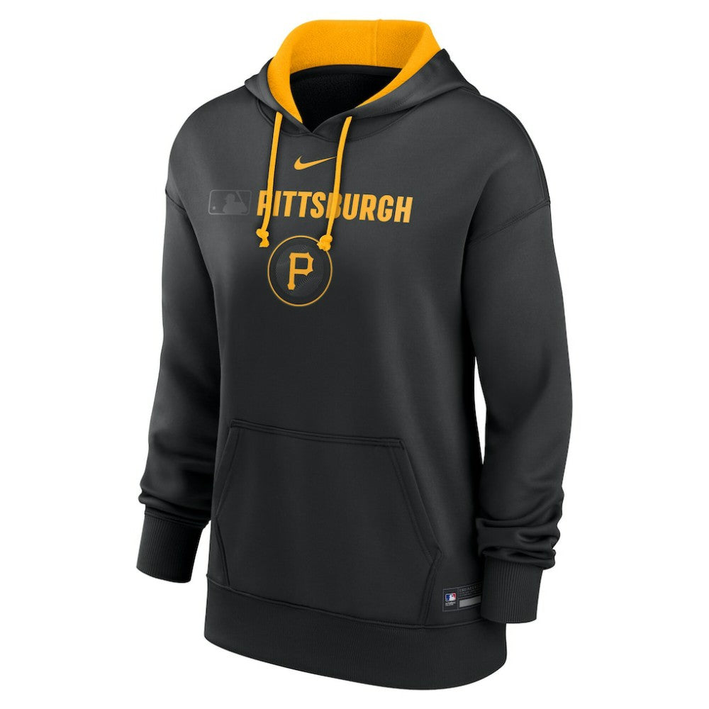 Pittsburgh Pirates Nike Women's City Connect Authentic Collection Therma-FIT Hoodie - Black Hoodies