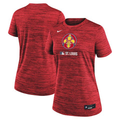 St. Louis Cardinals Nike Women's Authentic Collection City Connect Velocity Dri-FIT T-Shirt - Red T-shirts