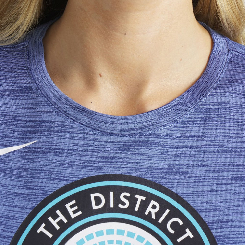 Washington Nationals Nike Women's 2025 City Connect Authentic Collection Velocity Dri-FIT T-Shirt - Gray T-shirts