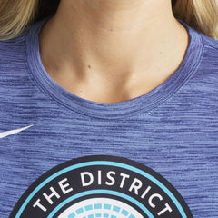 Washington Nationals Nike Women's 2025 City Connect Authentic Collection Velocity Dri-FIT T-Shirt - Gray T-shirts