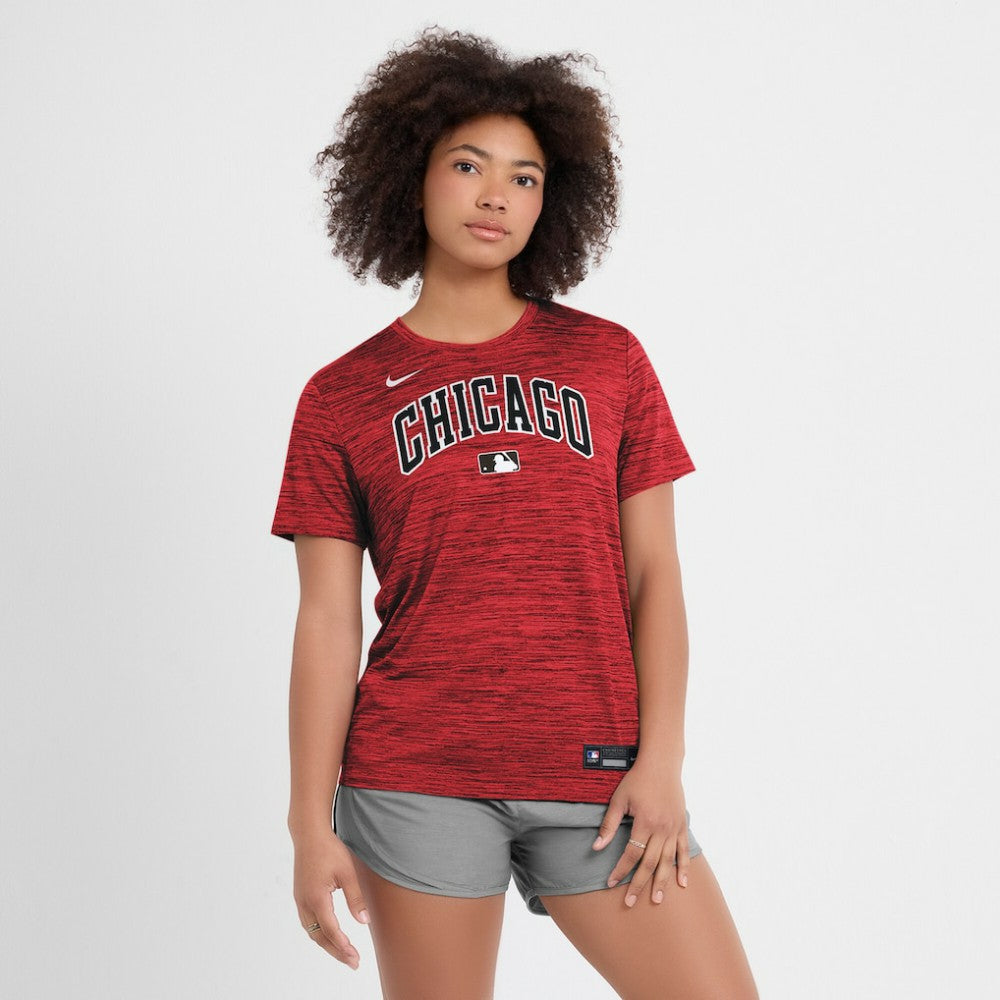 Chicago White Sox Nike Women's 2025 City Connect Authentic Collection Velocity Dri-FIT T-Shirt - Red T-shirts