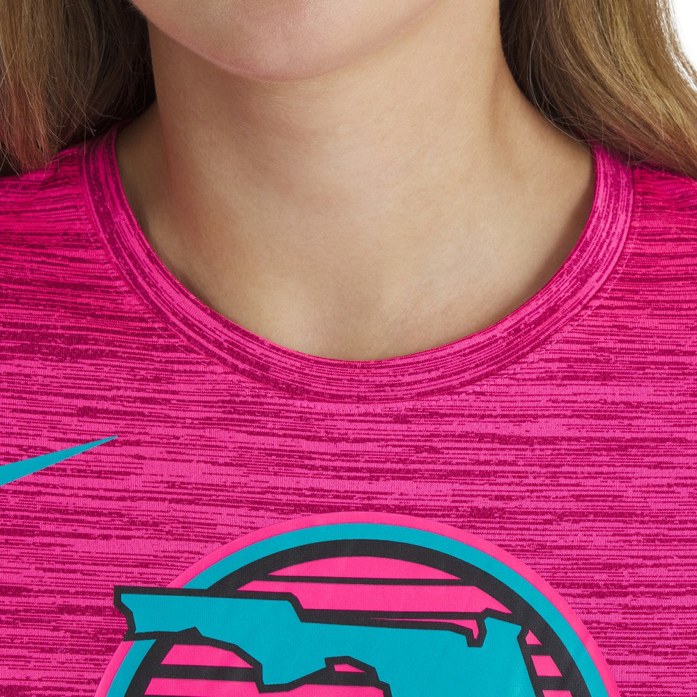 Miami Marlins Nike Women's 2025 City Connect Authentic Collection Velocity Dri-FIT T-Shirt - Pink T-shirts