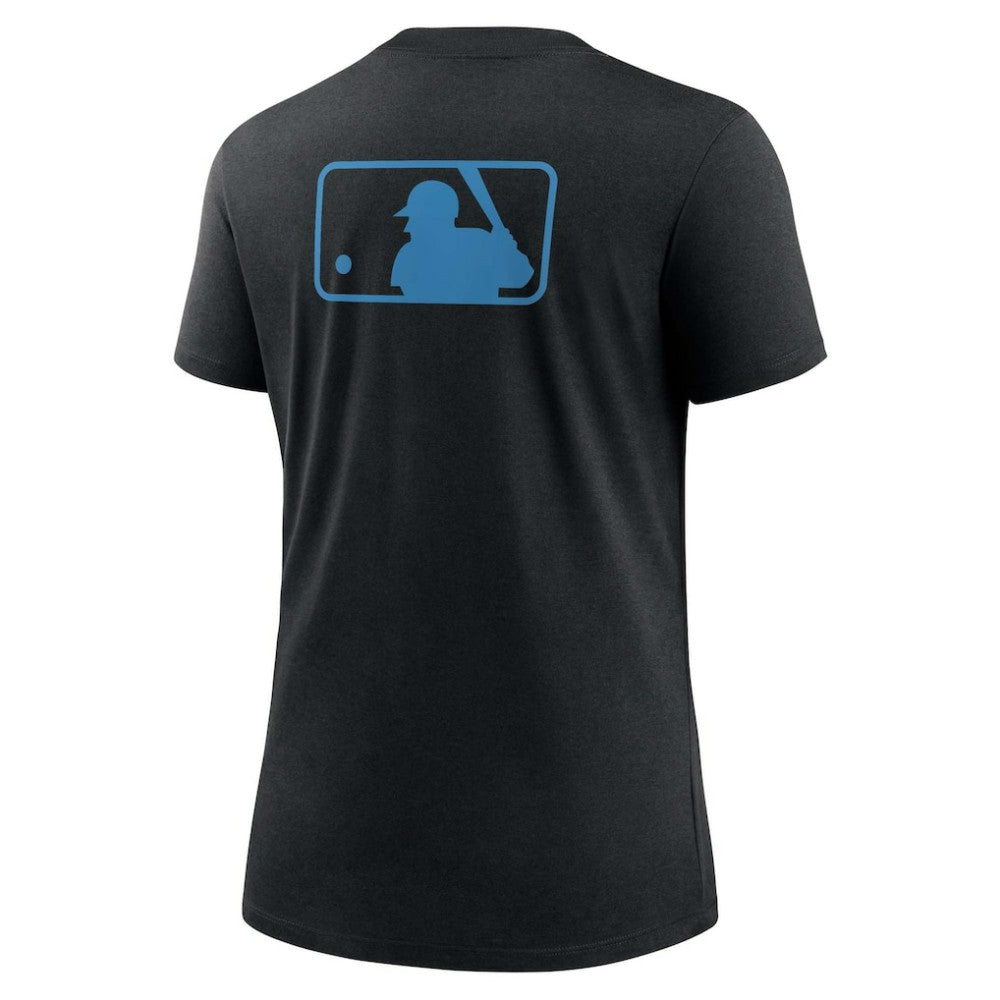 Miami Marlins Nike Women's Authentic Collection Early Work Tri-Blend T-Shirt - Black T-shirts