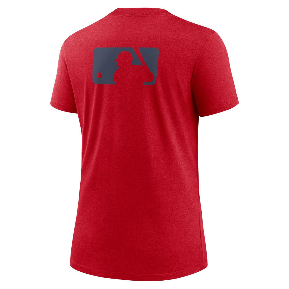 Los Angeles Angels Nike Women's Authentic Collection Early Work Tri-Blend T-Shirt - Red T-shirts