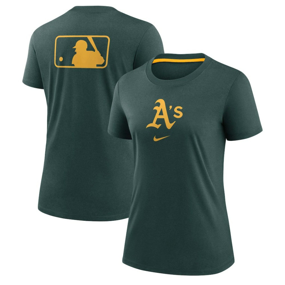 Athletics Nike Women's Authentic Collection Early Work Tri-Blend T-Shirt - Green T-shirts