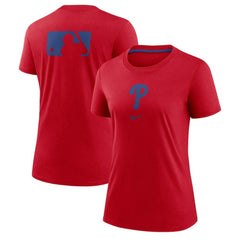 Philadelphia Phillies Nike Women's Authentic Collection Early Work Tri-Blend T-Shirt - Red T-shirts