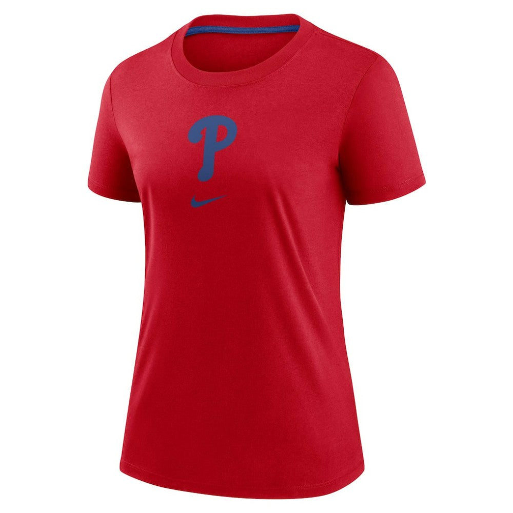 Philadelphia Phillies Nike Women's Authentic Collection Early Work Tri-Blend T-Shirt - Red T-shirts