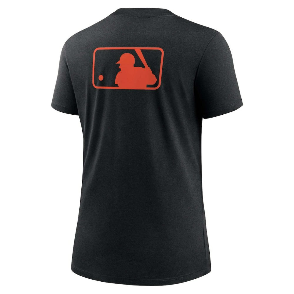 San Francisco Giants Nike Women's Authentic Collection Early Work Tri-Blend T-Shirt - Black T-shirts