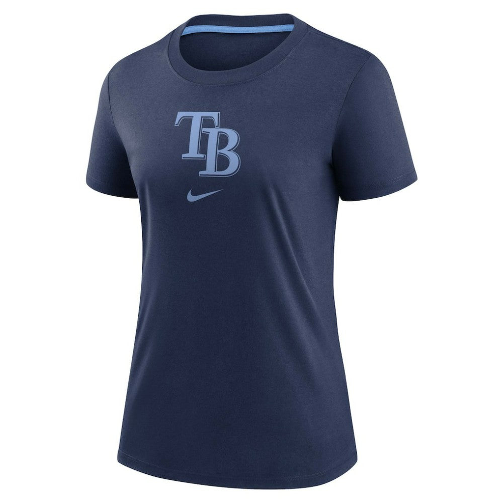 Tampa Bay Rays Nike Women's Authentic Collection Early Work Tri-Blend T-Shirt - Navy T-shirts