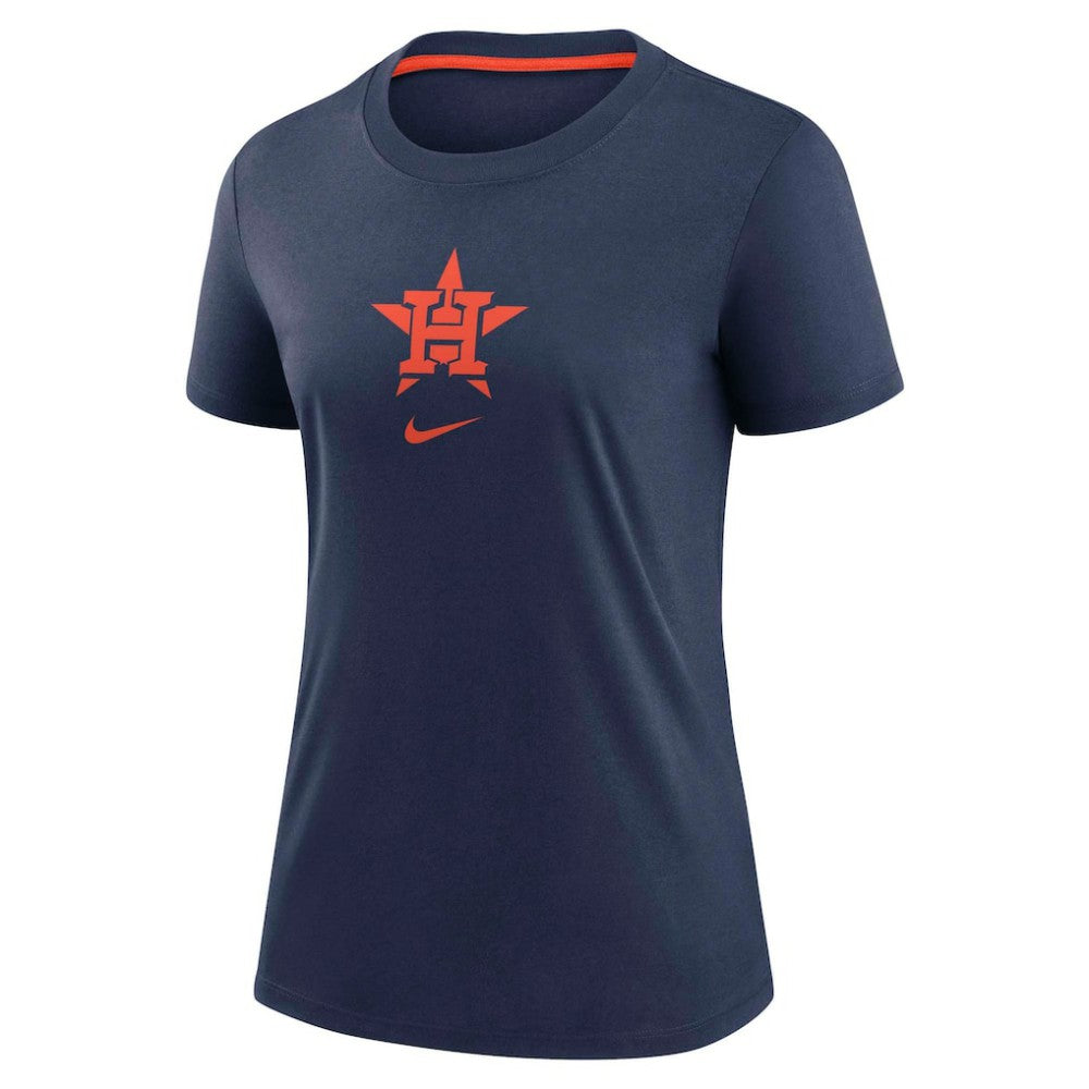 Houston Astros Nike Women's Authentic Collection Early Work Tri-Blend T-Shirt - Navy T-shirts