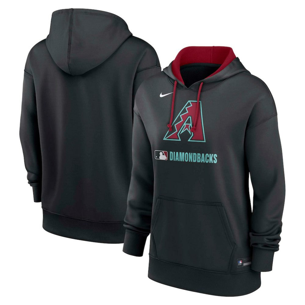 Arizona Diamondbacks Nike Women's Authentic Collection Therma-FIT Hoodie - Black Hoodies