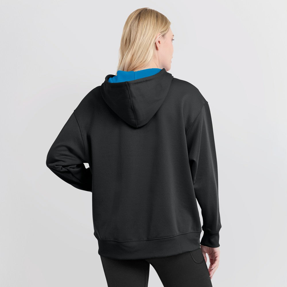Miami Marlins Nike Women's Authentic Collection Therma-FIT Hoodie - Black Hoodies