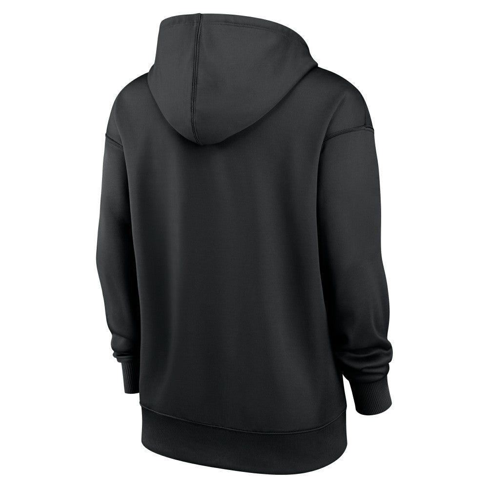Miami Marlins Nike Women's Authentic Collection Therma-FIT Hoodie - Black Hoodies