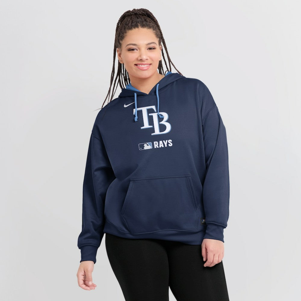 Tampa Bay Rays Nike Women's Authentic Collection Therma-FIT Hoodie - Navy Hoodies