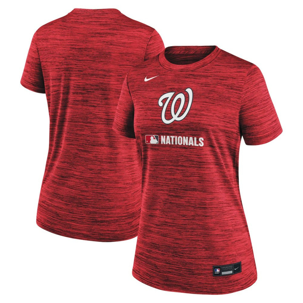 Washington Nationals Nike Women's Authentic Collection Velocity Dri-FIT T-Shirt - Red T-shirts