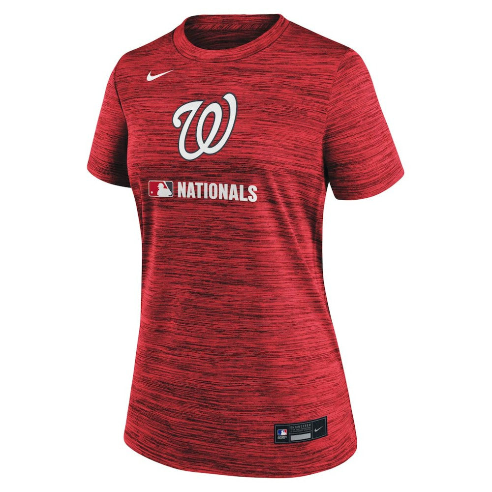 Washington Nationals Nike Women's Authentic Collection Velocity Dri-FIT T-Shirt - Red T-shirts