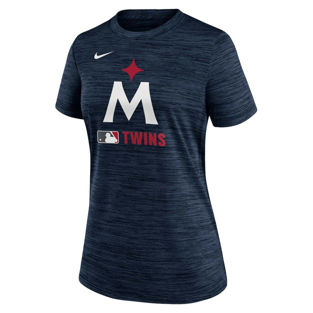 Minnesota Twins Nike Women's Authentic Collection Alternate Logo Velocity Dri-FIT  T-Shirt - Navy T-shirts