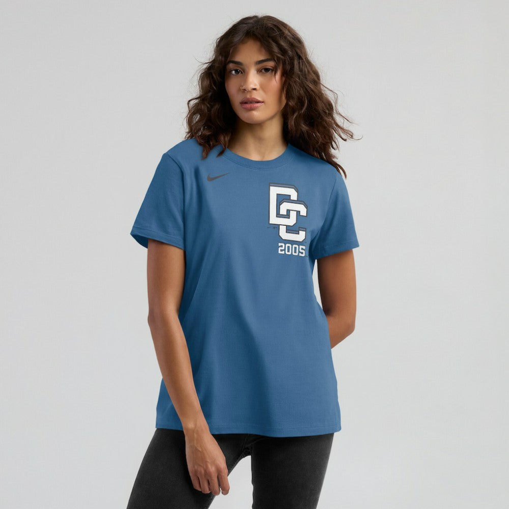 Washington Nationals Nike Women's 2025 City Connect Wordmark T-Shirt - Blue T-shirts