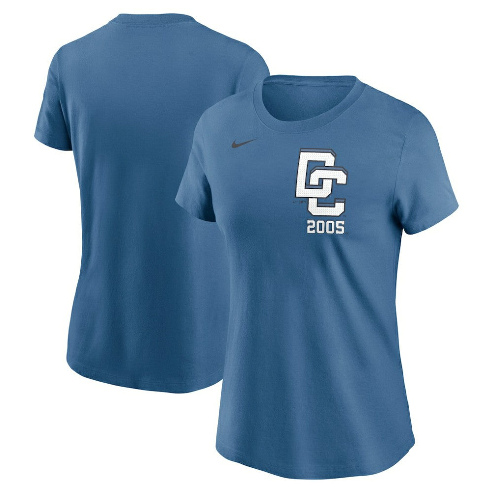 Washington Nationals Nike Women's 2025 City Connect Wordmark T-Shirt - Blue T-shirts