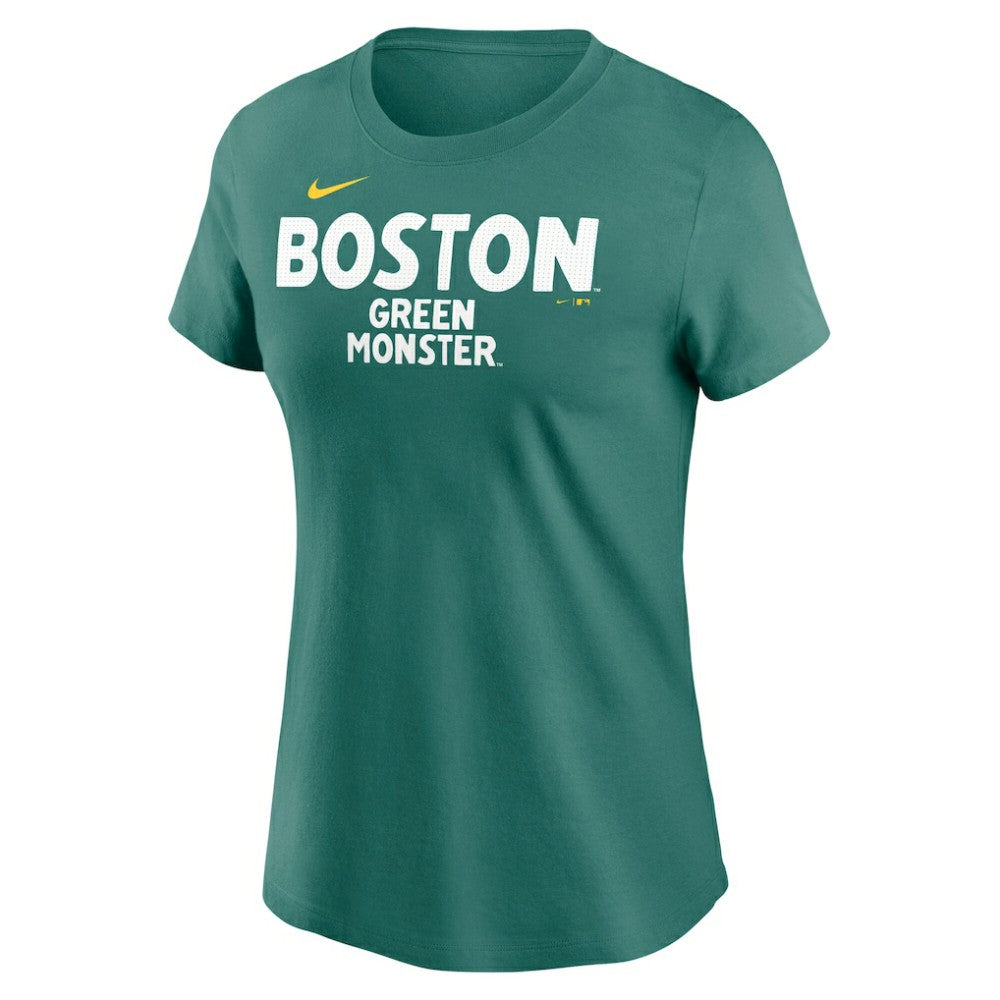 Boston Red Sox Nike Women's 2025 City Connect Wordmark T-Shirt - Green T-shirts