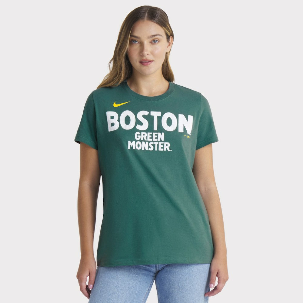 Boston Red Sox Nike Women's 2025 City Connect Wordmark T-Shirt - Green T-shirts