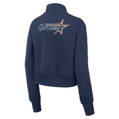 Houston Astros Nike Women's Cooperstown Collection Phoenix Fleece Half-Zip Sweatshirt - Navy Sweatshirts