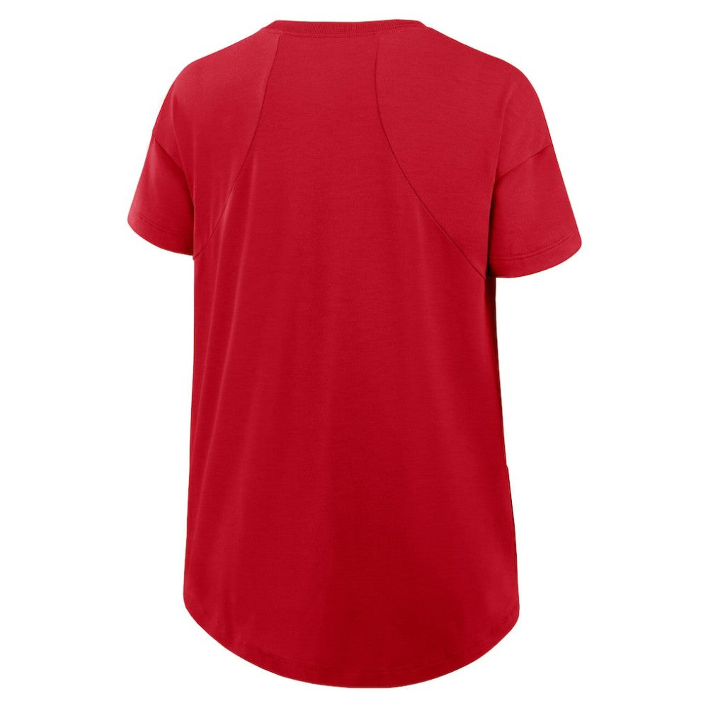 Chicago White Sox Nike Women's 2025 City Connect Flowy Fashion Tri-Blend Dri-FIT T-Shirt - Red T-shirts