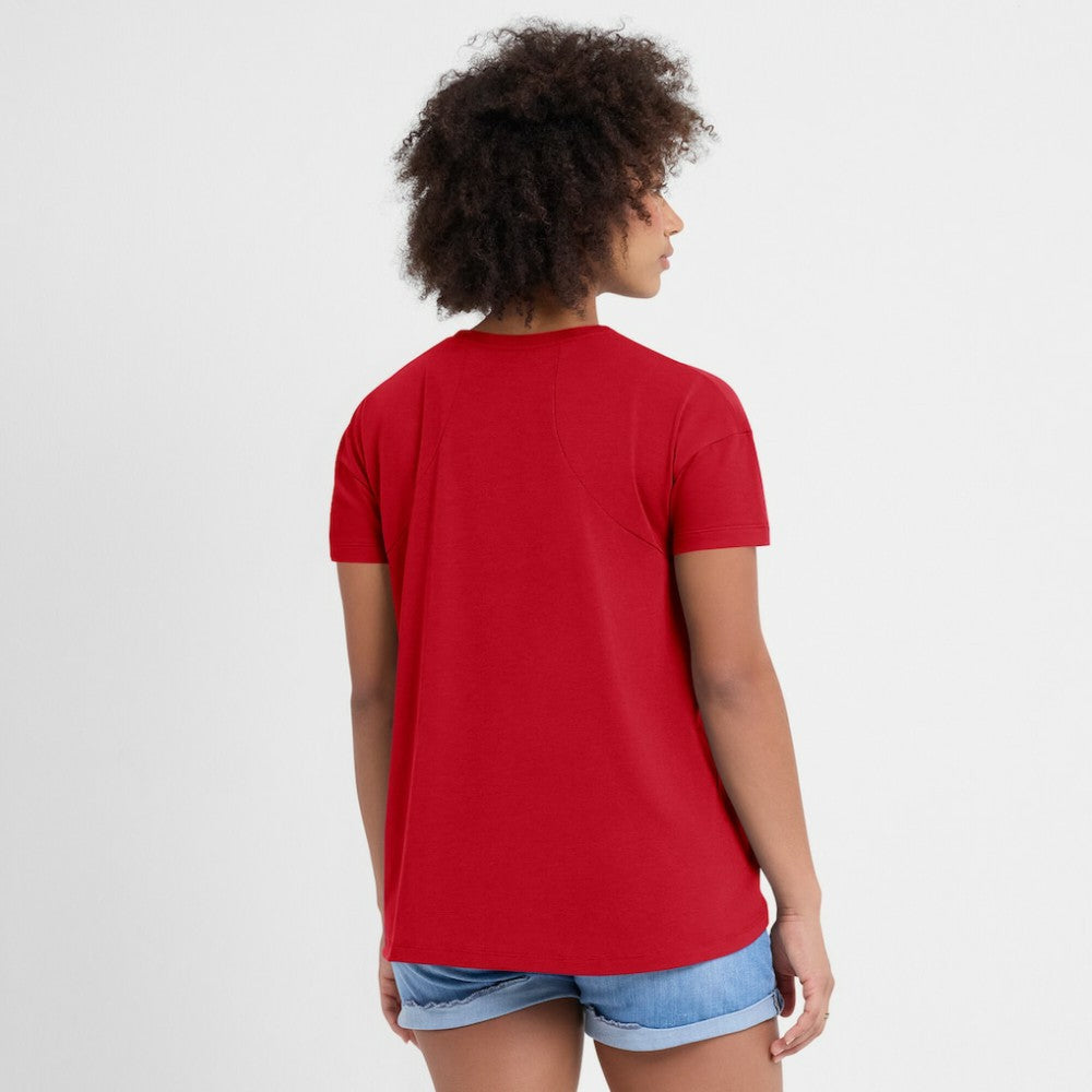 Chicago White Sox Nike Women's 2025 City Connect Flowy Fashion Tri-Blend Dri-FIT T-Shirt - Red T-shirts