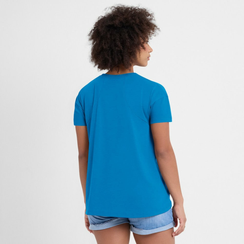 Philadelphia Phillies Nike Women's 2025 City Connect Flowy Fashion Tri-Blend Dri-FIT T-Shirt - Blue T-shirts