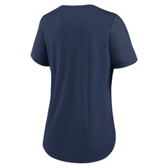 Chicago Cubs Nike Women's City Connect Lockup Tri-Blend T-Shirt - Navy T-shirts