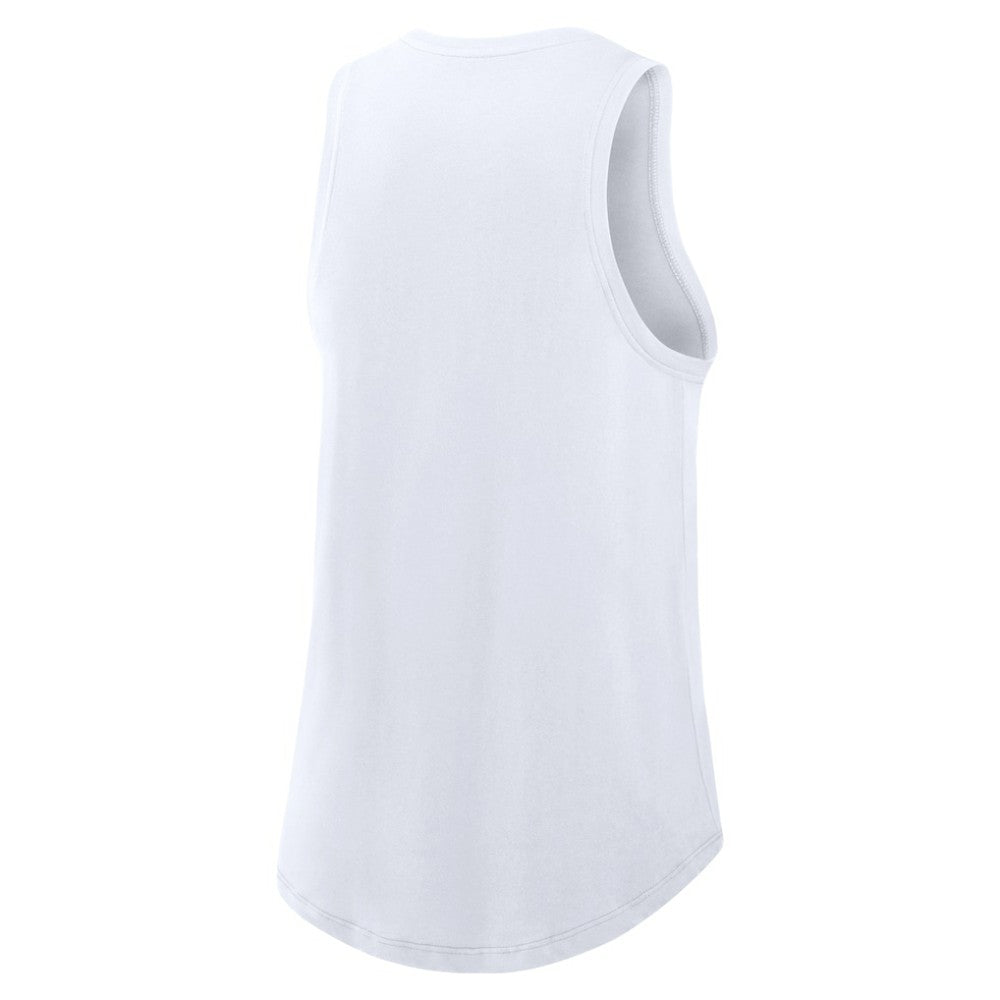 Texas Rangers Nike Women's City Connect Tricode High Neck Dri-FIT Tank Top - White Tanks