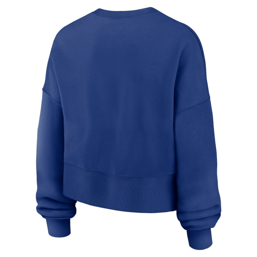 Philadelphia Phillies Nike Women's Oversized High Hip Pullover Sweatshirt - Royal Pullover