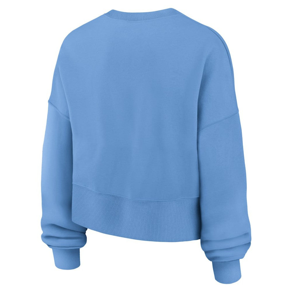 St. Louis Cardinals Nike Women's Oversized High Hip Pullover Sweatshirt - Light Blue Pullover