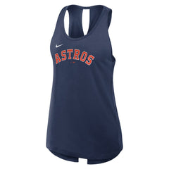 Houston Astros Nike Open-Back Crisscross Dri-FIT Tank Top - Navy Tanks