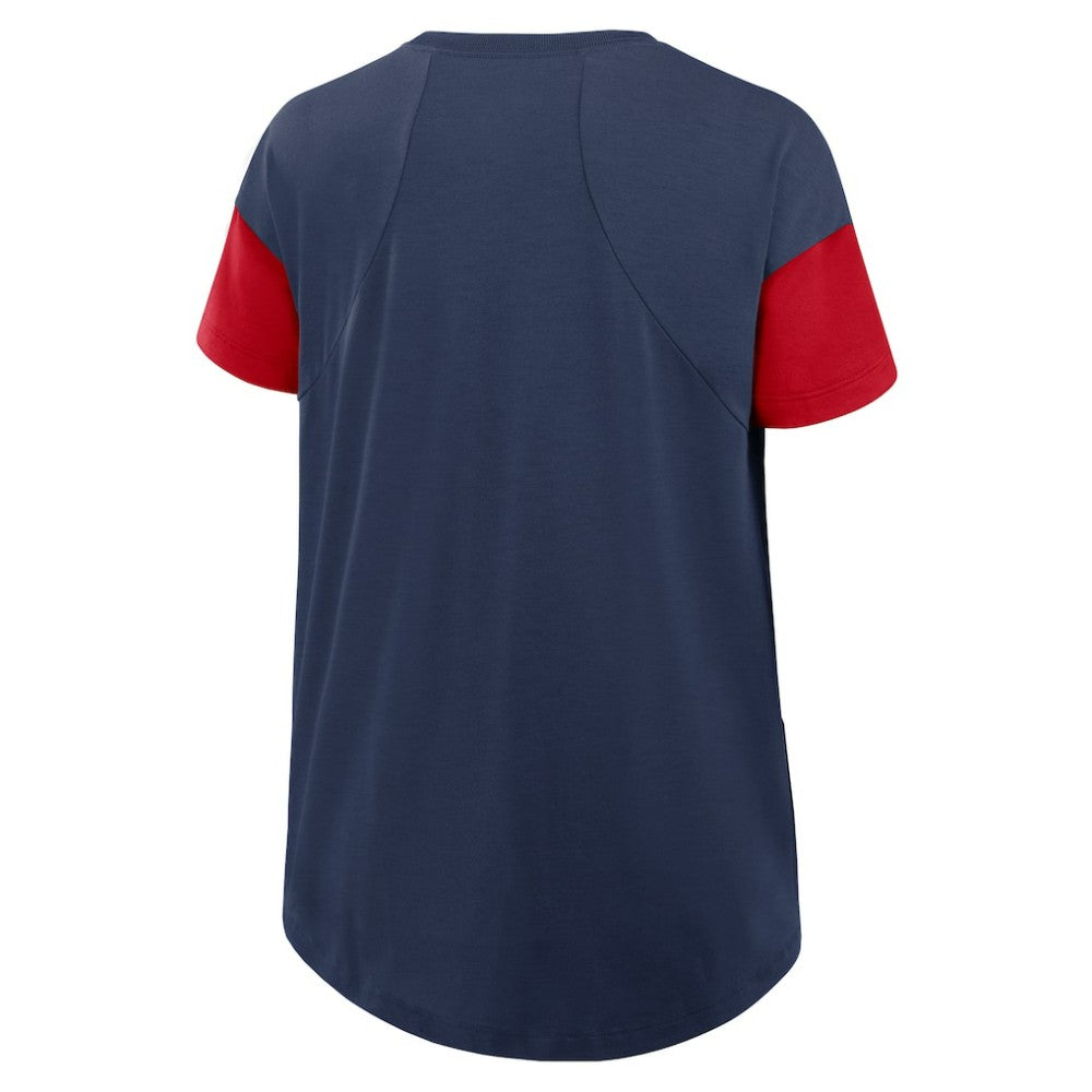 Atlanta Braves Nike Women's Flowy Fashion Tri-Blend Dri-FIT T-Shirt - Navy T-shirts