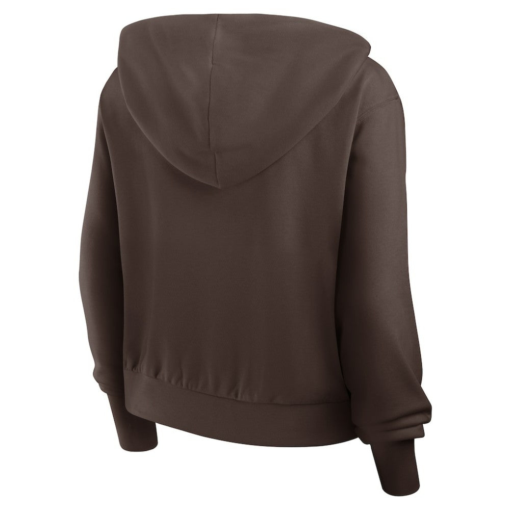 San Diego Padres Nike Women's Cropped Chill Full-Zip Hoodie - Brown Hoodies