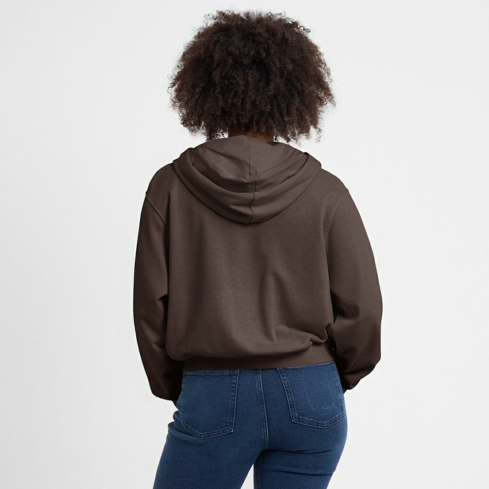San Diego Padres Nike Women's Cropped Chill Full-Zip Hoodie - Brown Hoodies
