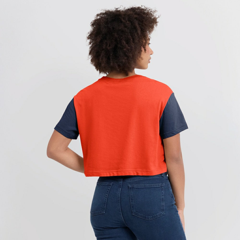Houston Astros Nike Women's Script Dri-FIT Cropped T-Shirt - Orange/Navy T-shirts