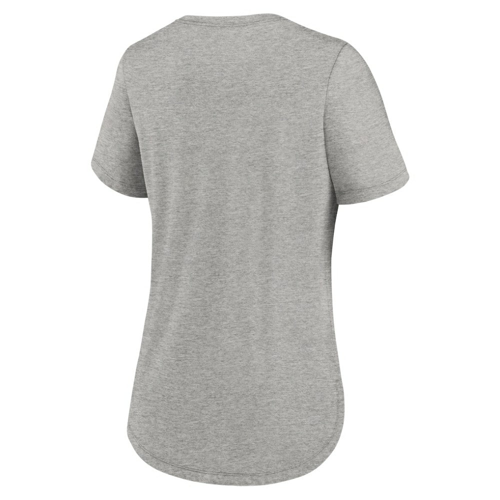 Texas Rangers Nike Women's Script Tri-Blend T-Shirt - Heather Gray T-shirts