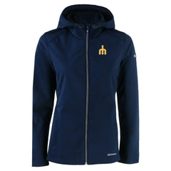Seattle Mariners Cutter & Buck Women's Evoke Eco Softshell Recycled Full-Zip Jacket - Navy Jackets